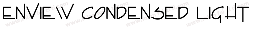 Enview Condensed Light Bold字体转换